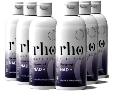 Rho Nutrition Liposomal NAD+- LiquidSupplement Designed to Help SupportAbsorption-Active Form of NAD+ HelpsSupport Normal Cellular Health, HealthyAging, Energy Metabolism and Overall Vitality