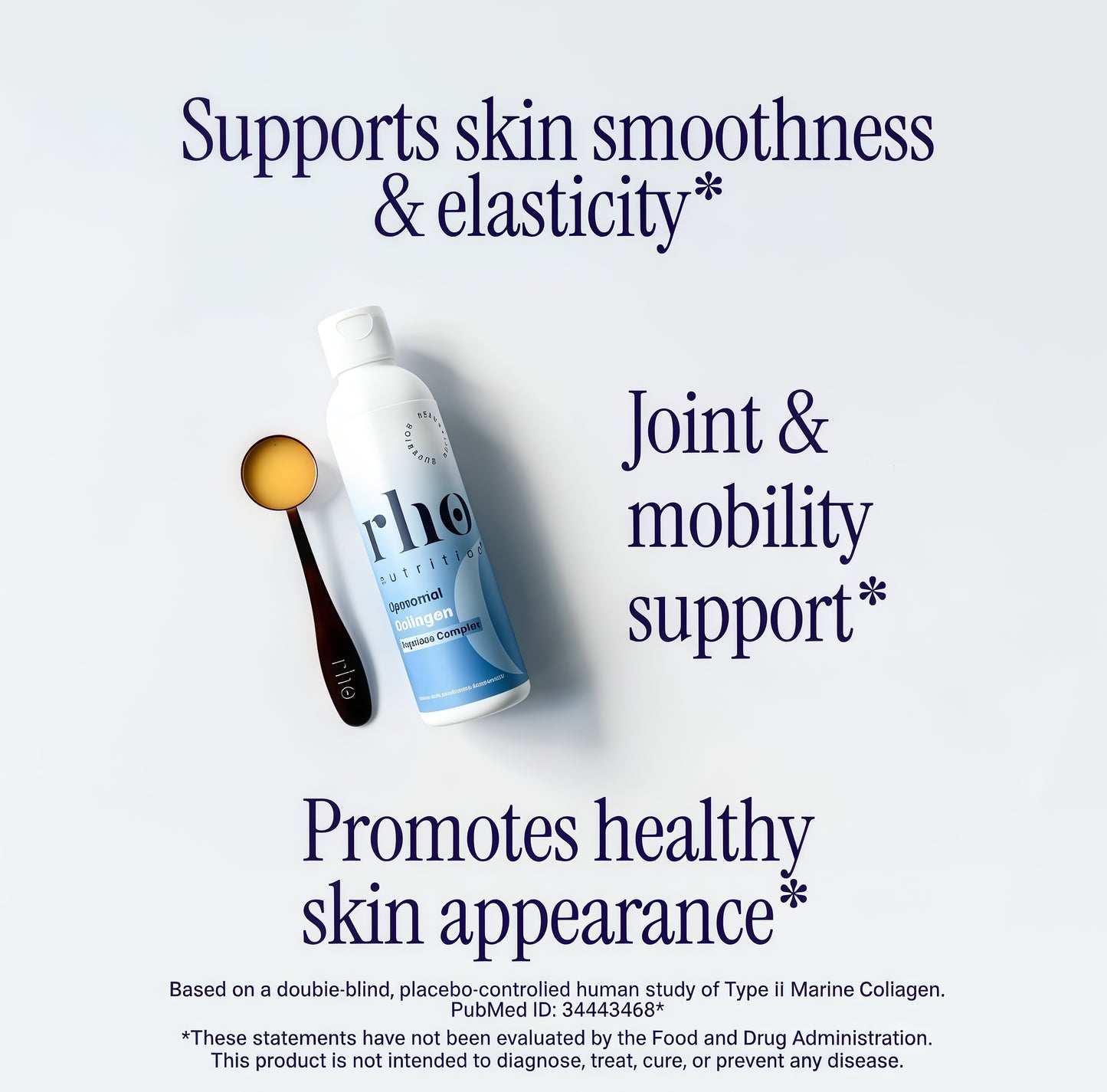 Rho Nutrition Liposomal collagen Peptides -High-Absorption Liquid Collagen supplement -Supports Skin Elasticity, Joint Health, andOverall Vitality for Healthy Aging, 5 fl oz