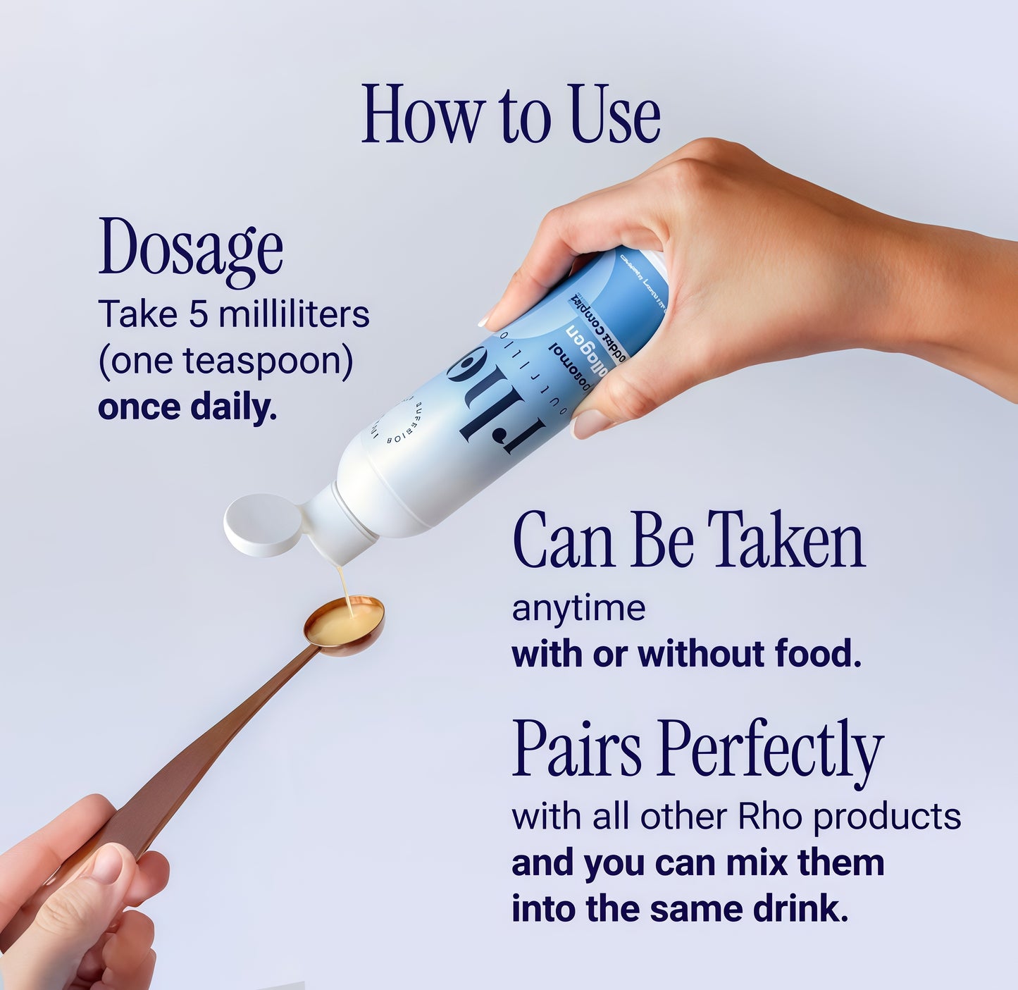 Rho Nutrition Liposomal collagen Peptides -High-Absorption Liquid Collagen supplement -Supports Skin Elasticity, Joint Health, andOverall Vitality for Healthy Aging, 5 fl oz